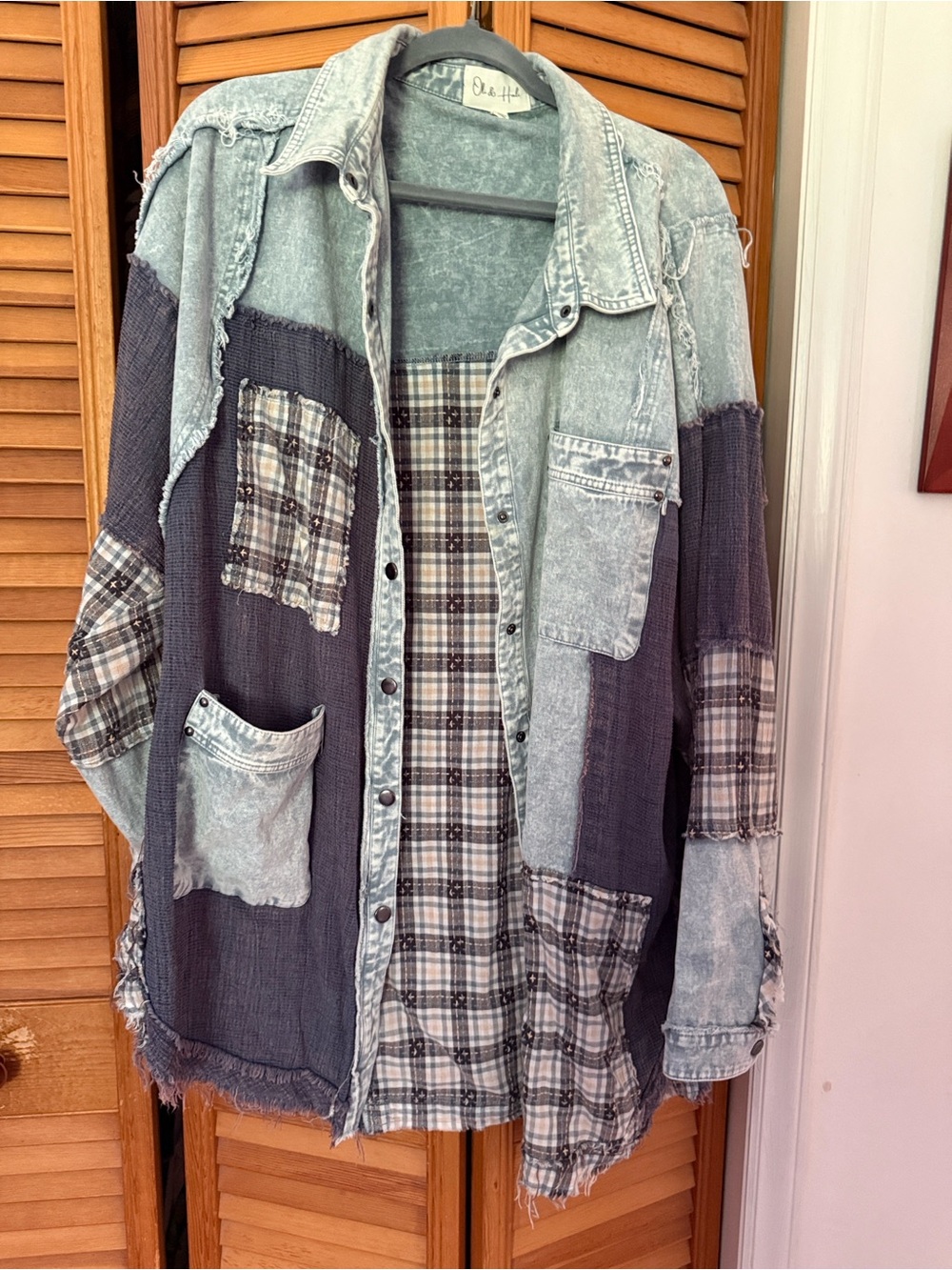 Oli & Hali Light Blue Denim Shacket Jacket